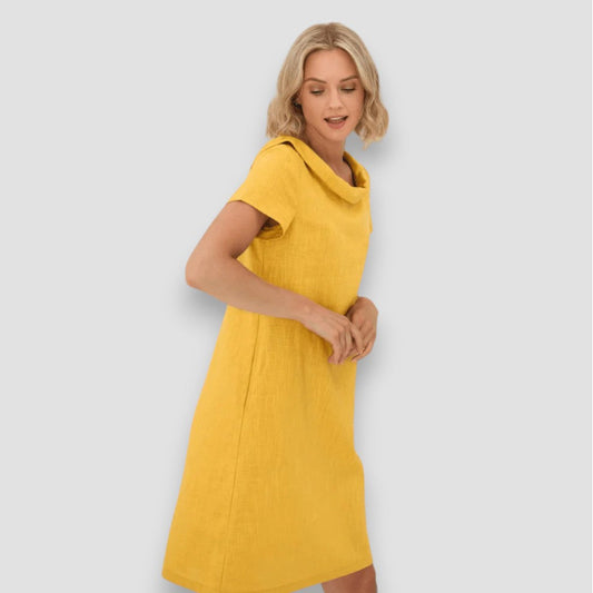 Vestido Verano Mujer A-Línea Cuello Bardot Casual - Mavetta