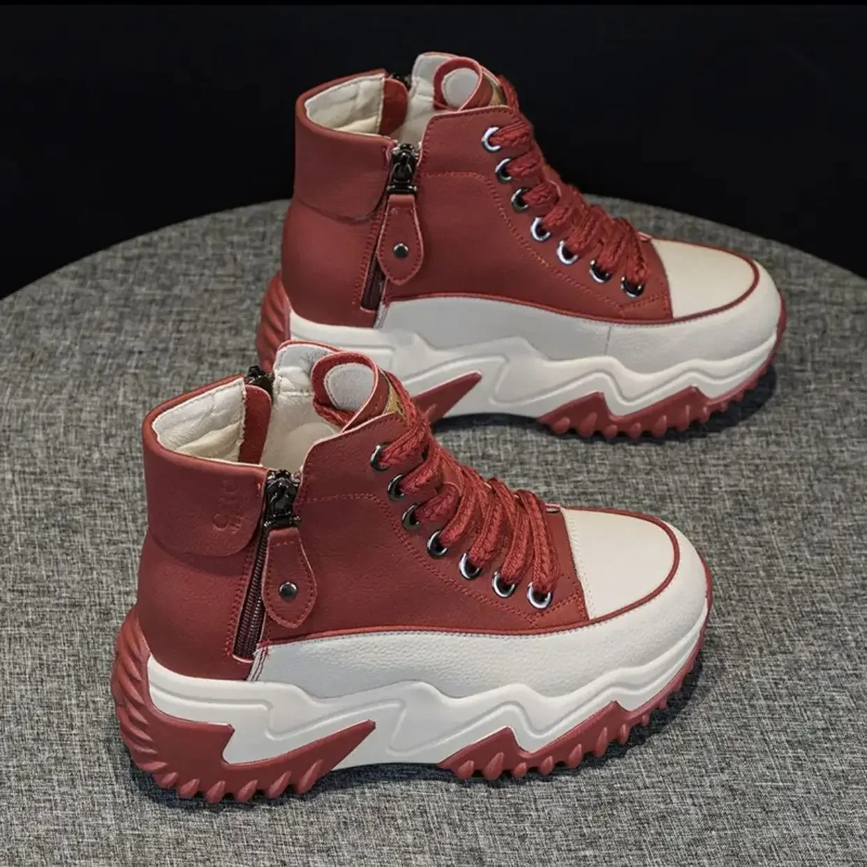 Botines mujer invierno suela flexible cremallera