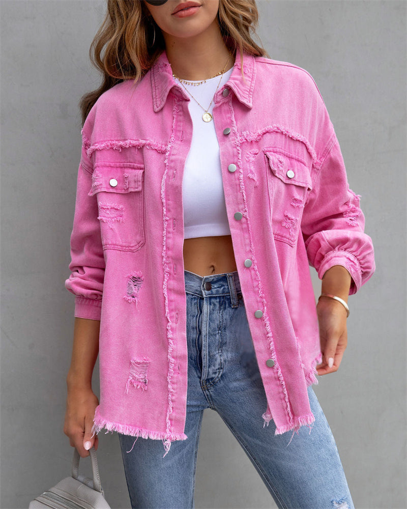 Chaqueta Vaquera Mujer Algodón Corte Clásico