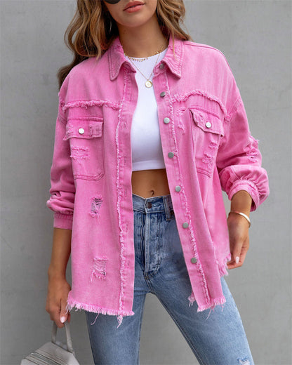 Chaqueta Vaquera Mujer Algodón Corte Clásico