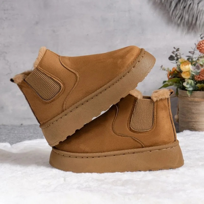 Botas invierno Mujer forradas Punta redonda cómodas