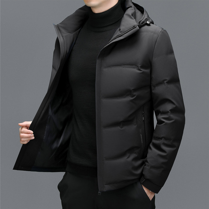 Chaqueta Acolchada Hombre con Capucha Estilo Clásico - Mavetta