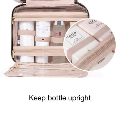 Bolsa de viaje mujer compacta con múltiples compartimentos