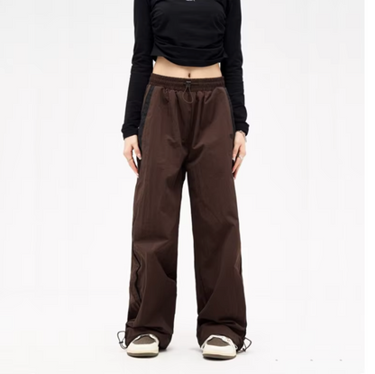 Pantalón Jogging Mujer de Algodón Pierna Ancha