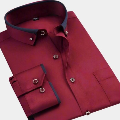 Camisa hombre formal manga larga versátil y casual