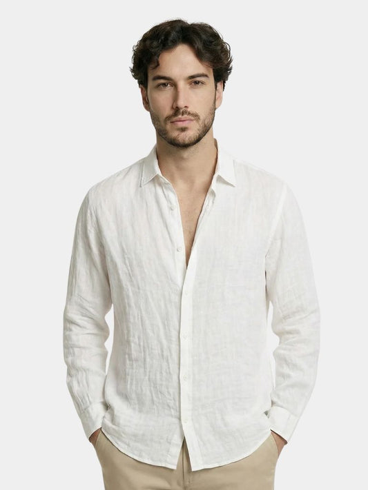 Camisa Hombre de Lino Ligera y Transpirable Veraniega - Mavetta