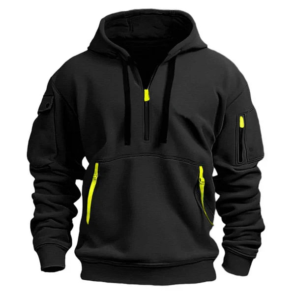 Sudadera hombre con capucha térmica ajuste cómodo estilo casual