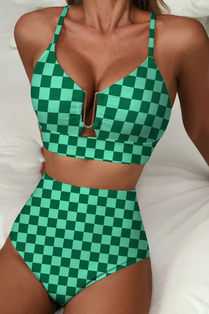 Bikini Mujer Moldeador Cintura Alta Elegante