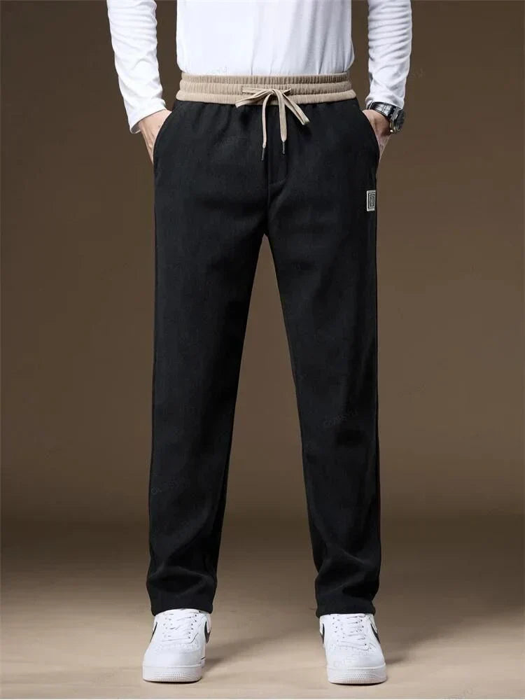 Pantalones Jogger Hombre de Pana Comodos Ajuste Regular
