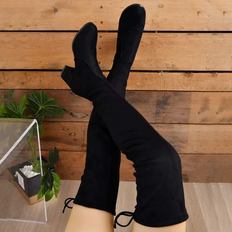 Botas Altas Mujer Overknee Elegantes y Ligeras
