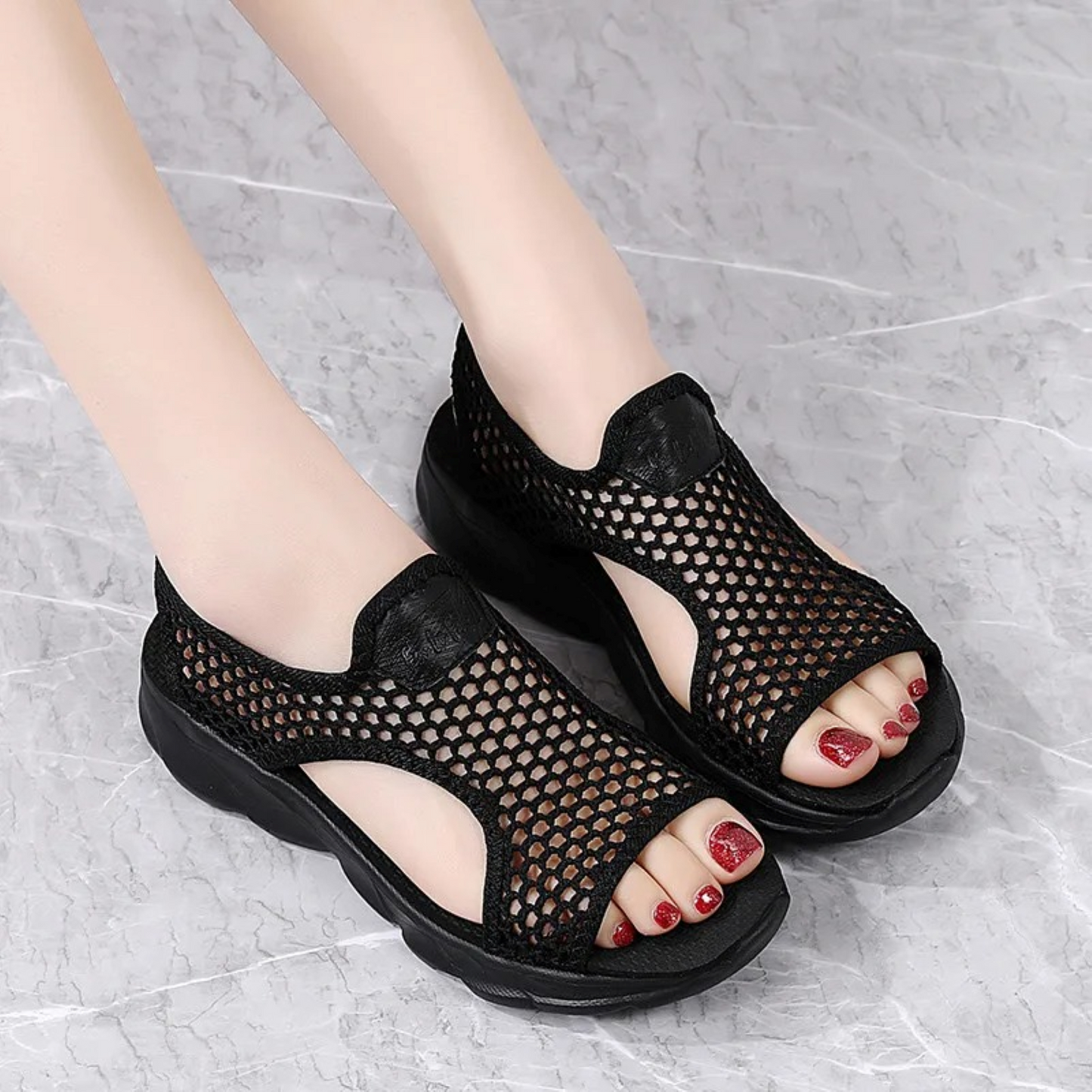 Sandalias Mujer de Malla Transpirable Suela Ergonómica
