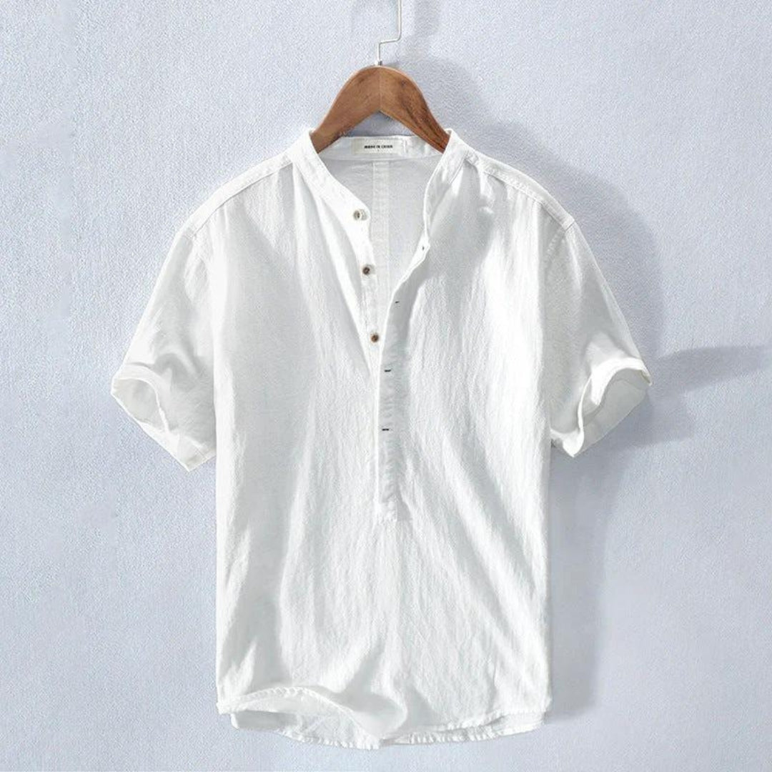 Camisa Hombre Manga Corta Algodón Botones - Mavetta