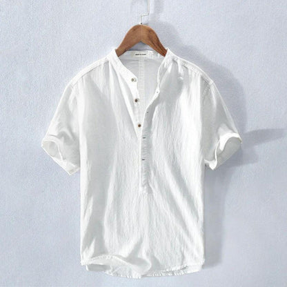 Camisa Hombre Manga Corta Algodón Botones - Mavetta