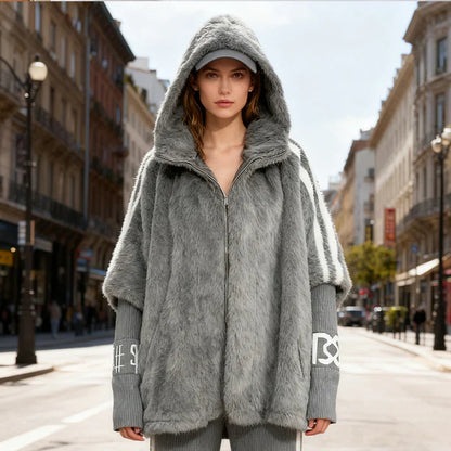 Chaqueta casual Mujer con capucha y cremallera