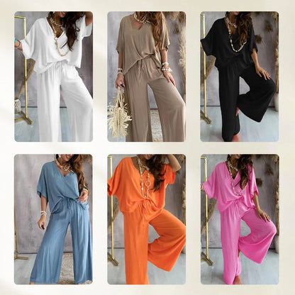 Conjunto Casual Mujer Holgado Algodón