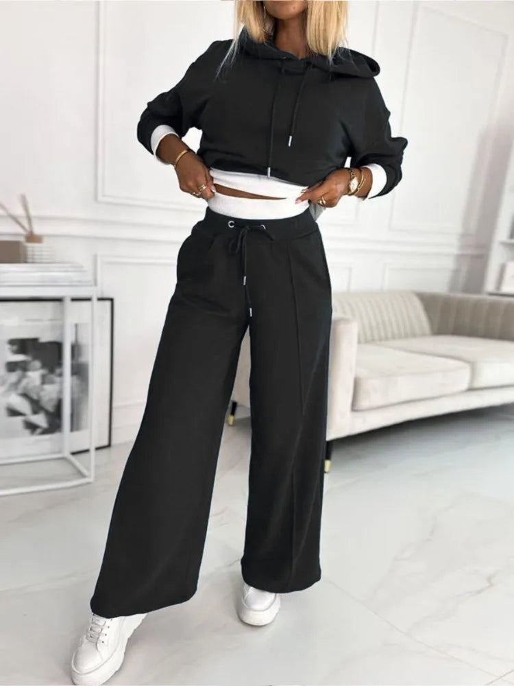 Conjunto Mujer Sudadera y Pantalón Algodón Ajuste Cómodo