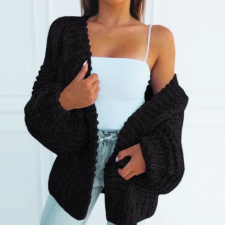 Chaqueta Mujer Oversize de Piel Sintética Suave
