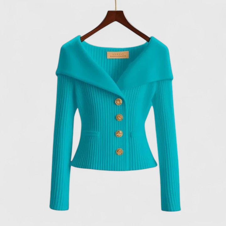 Blazer Mujer de Punto Comodo Versatil Corte Clasico