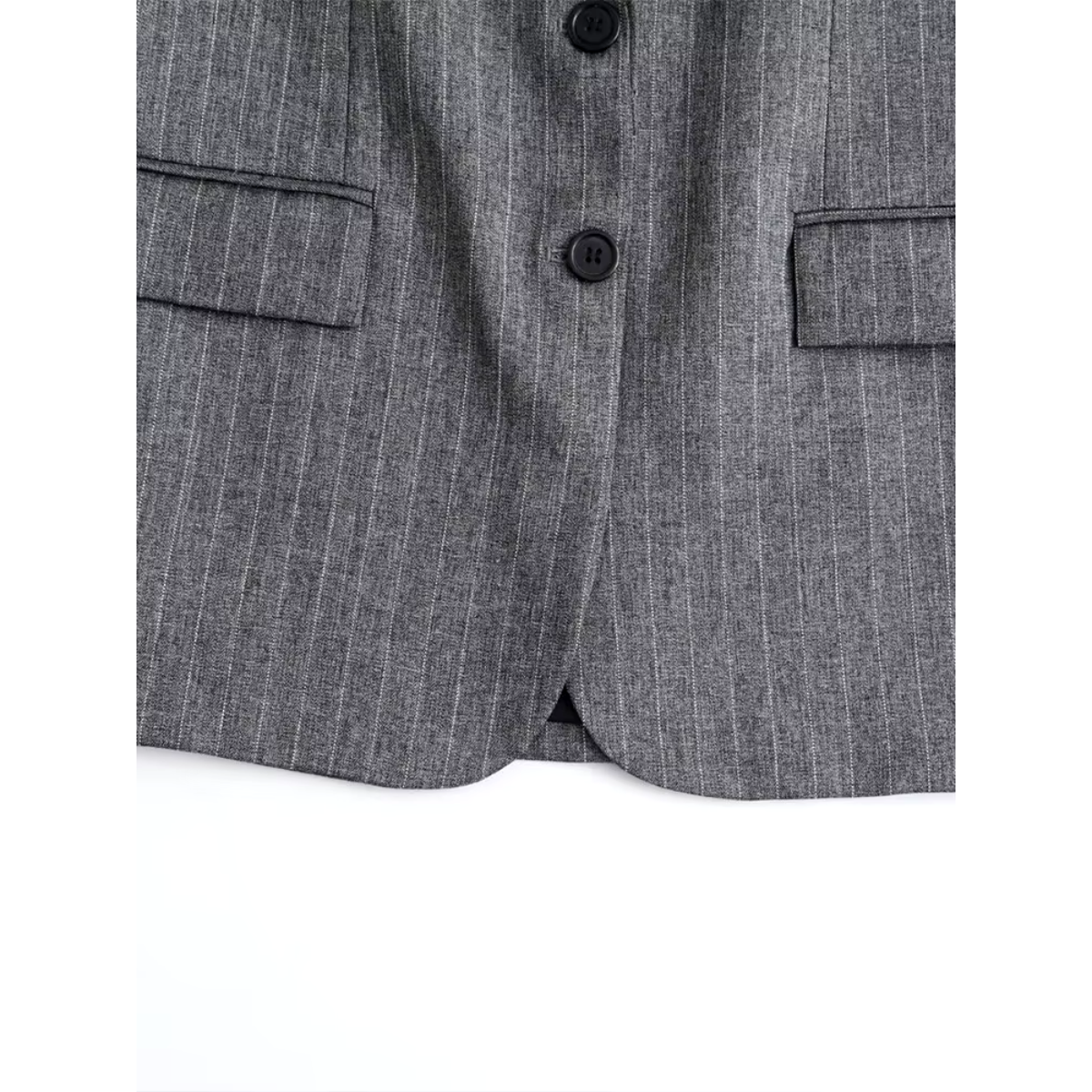 Blazer Mujer de Corte Clásico con Bolsillos de Solapa