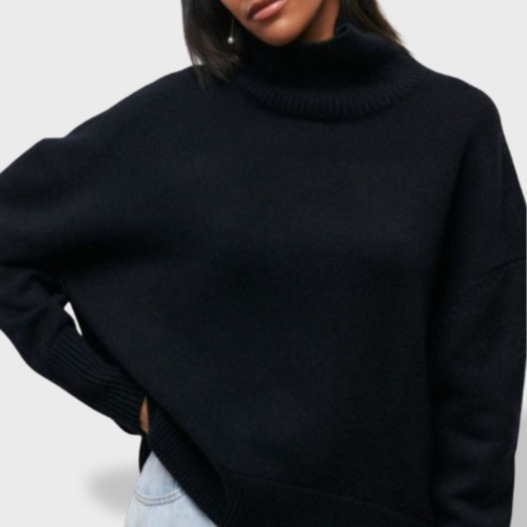 Jersey Mujer Cuello Cisne Suave Basico Versatil