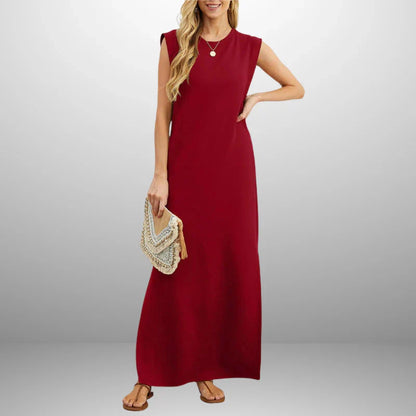 Vestido largo mujer fluido antiarrugas ligero verano viaje