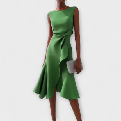 Vestido midi mujer corte sofisticado