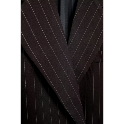 Blazer Mujer Oversize Doble Botonadura Rayas