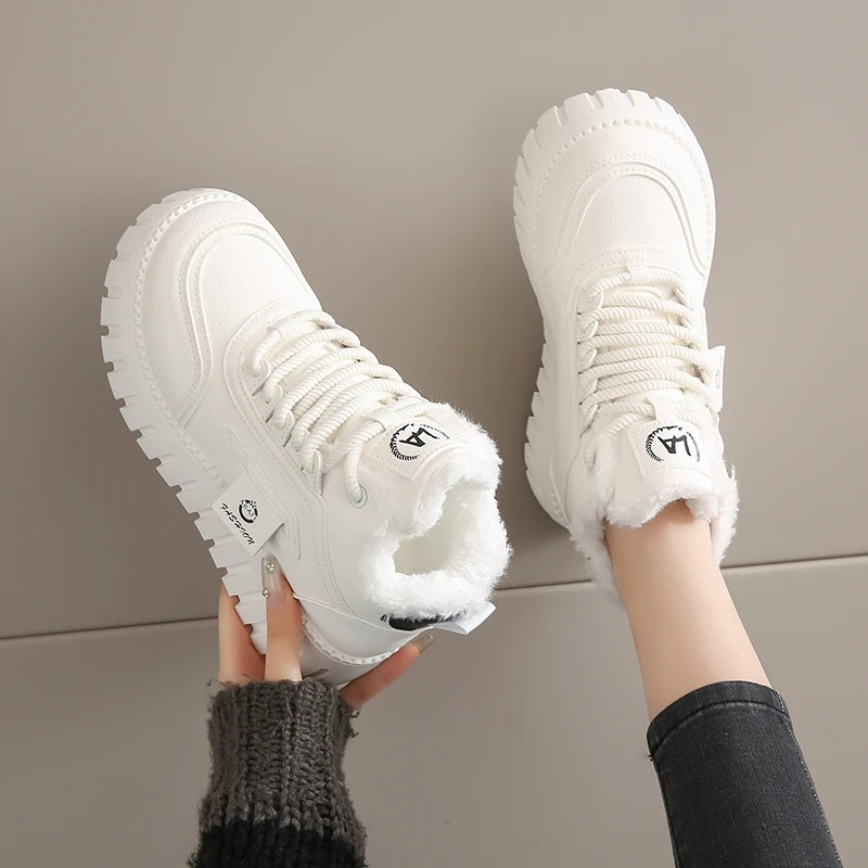 Botines Mujer Altos Invierno Estampado Logo
