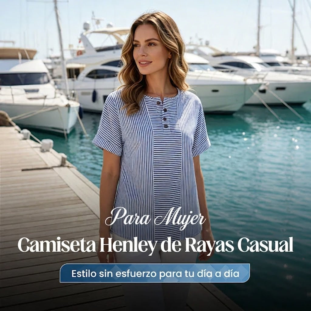 Blusa Mujer de Rayas Estilo Francés Ajuste Clásico - Mavetta