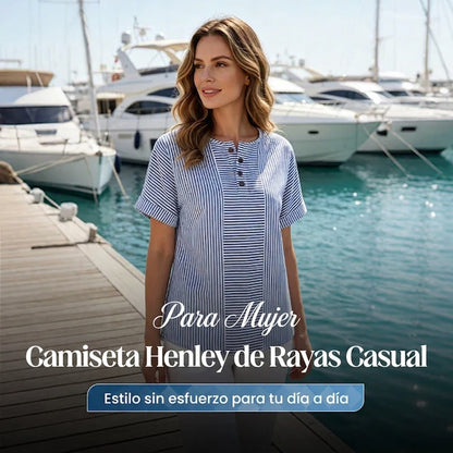Blusa Mujer de Rayas Estilo Francés Ajuste Clásico - Mavetta