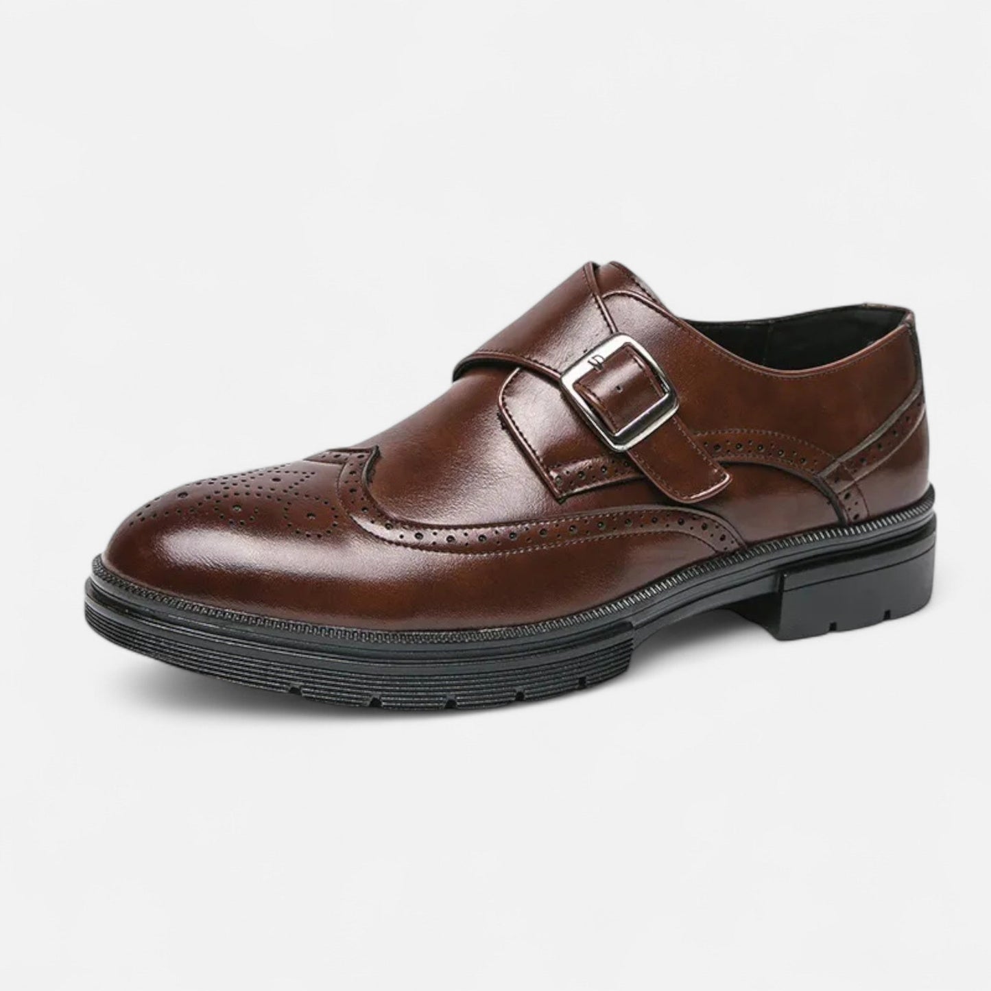 Zapatos Oxford Hombre Piel Monk Strap Brogue