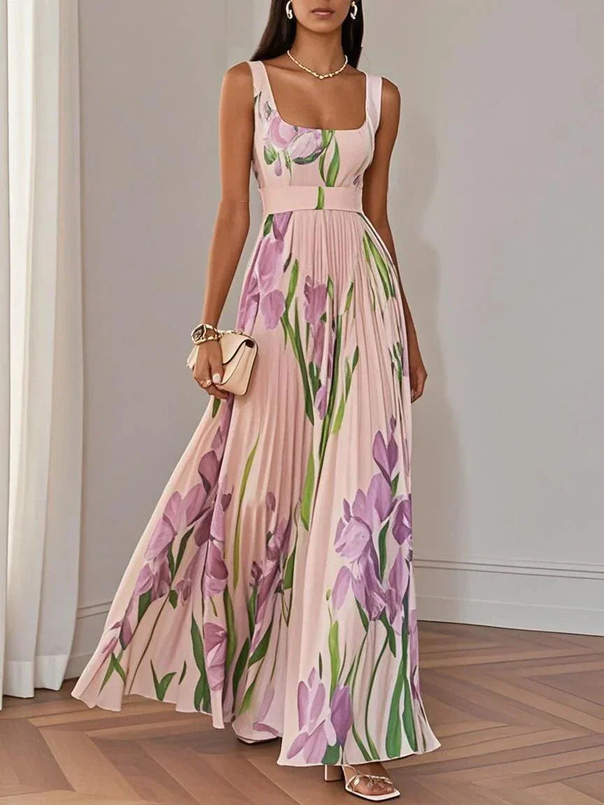 Vestido Mujer Bohemio Floral Fluido Corte A