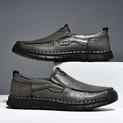 Zapatos Hombre de Cuero Sin Cordones Elegantes y Practicos
