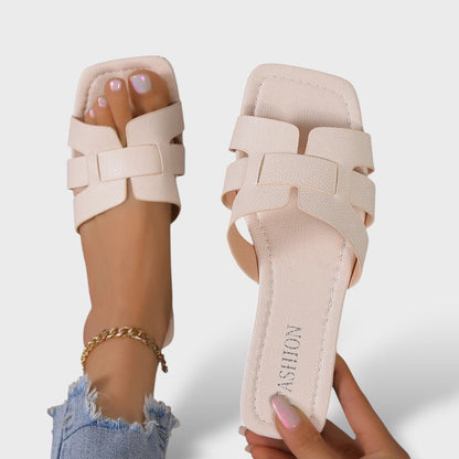 Sandalias Planas Mujer Piel Tira Minimalista
