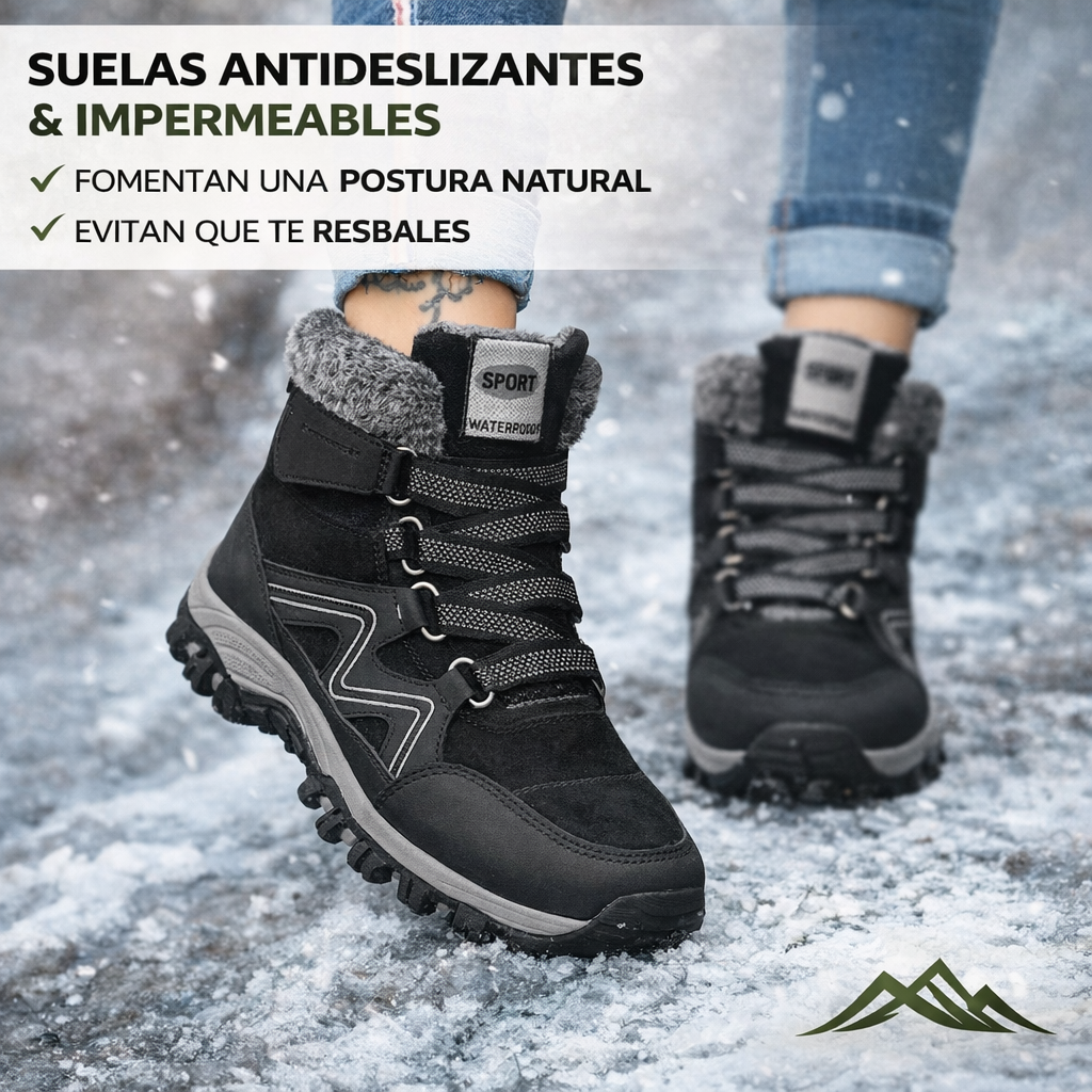Botas Mujer Nórdicas Impermeables Ajuste Cómodo