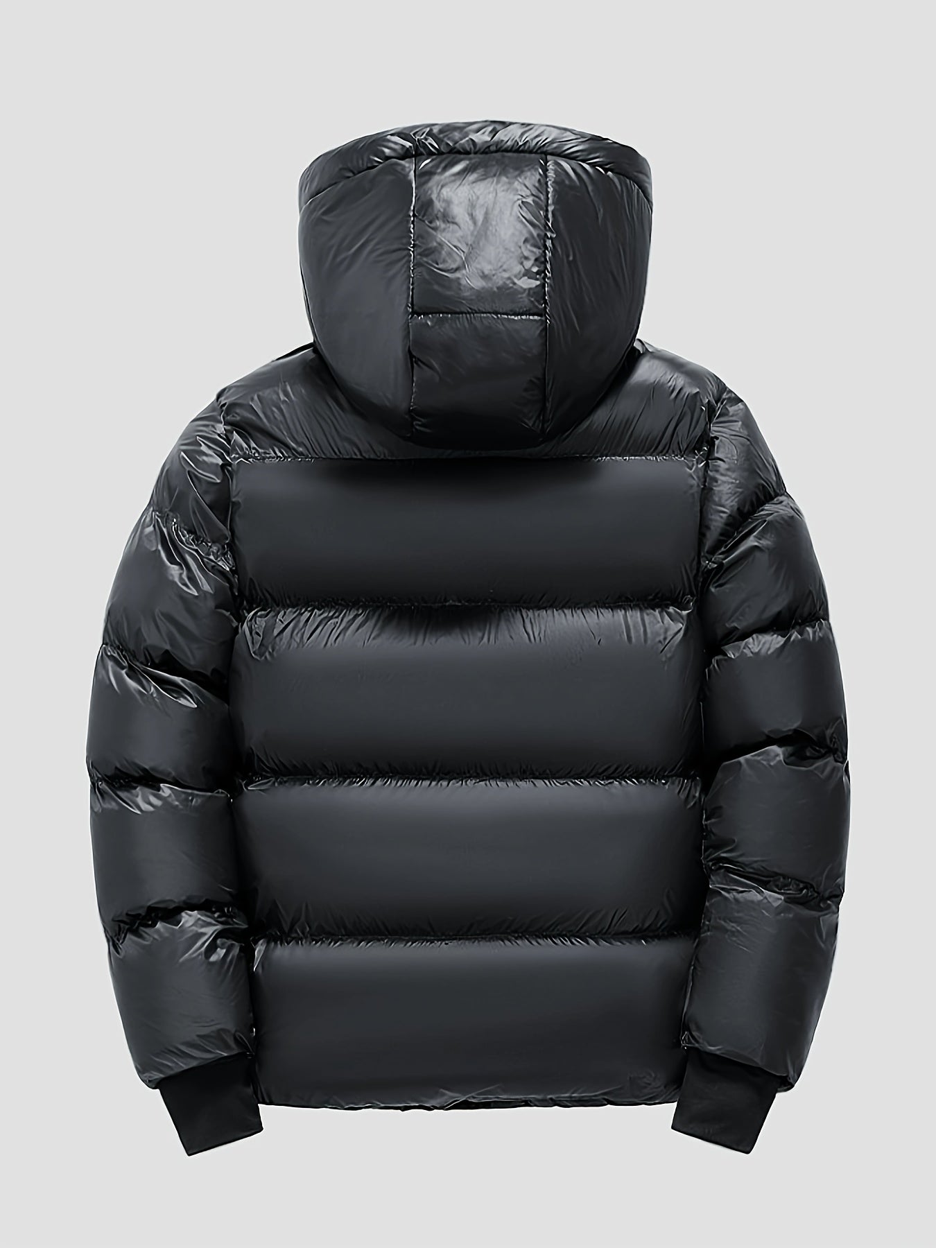 Abrigo Puffer Hombre Invierno Holgado con Capucha