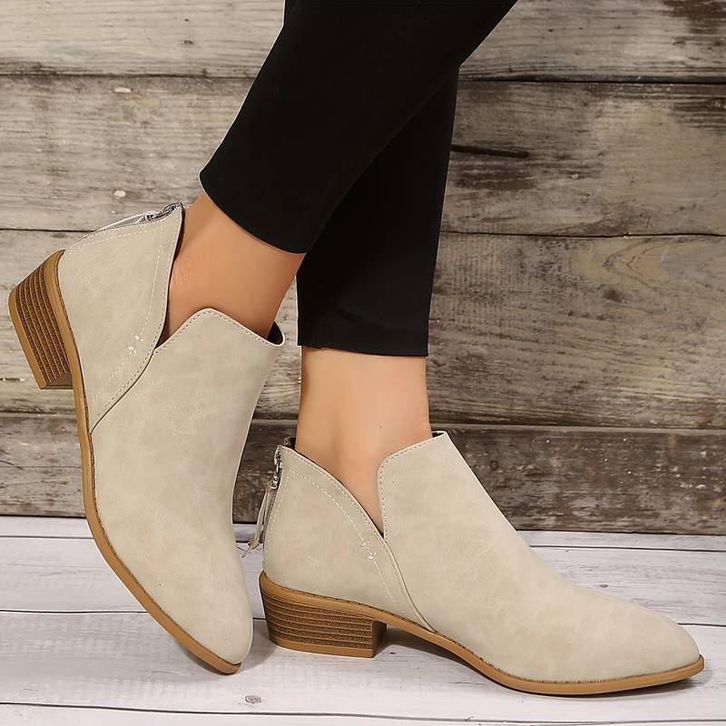 Botines Mujer de Piel Ajuste Otoño