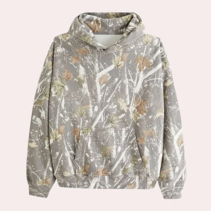 Sudadera Hombre con Capucha Estampado Camuflaje