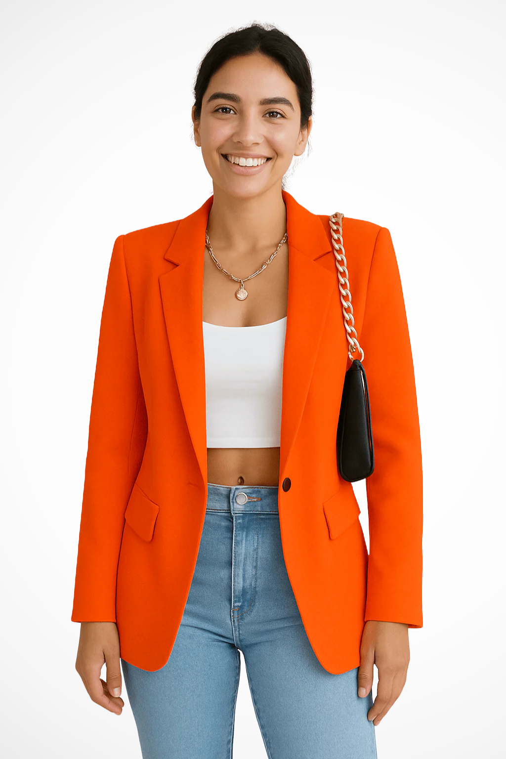 Blazer Mujer Ligero Corte Ajustado