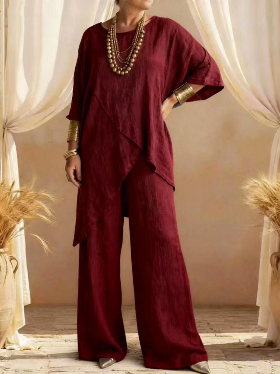 Conjunto Asimétrico Mujer de Dos Piezas
