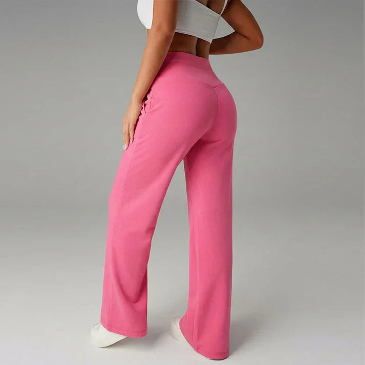 Pantalón recto Mujer de corte amplio