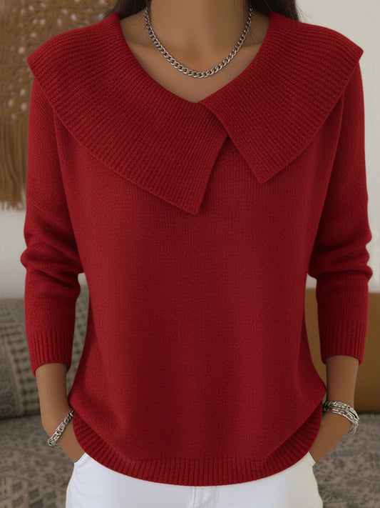 Jersey mujer cuello redondo suave estilo sofisticado - Mavetta