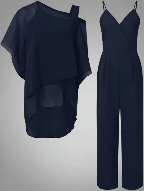 Conjunto Mujer Amplio y Pantalón Manga Corta - Mavetta