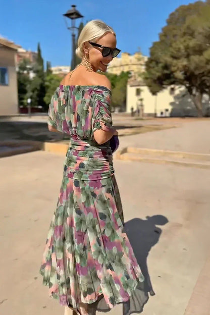 Vestido Maxi Mujer Fluido Elegante
