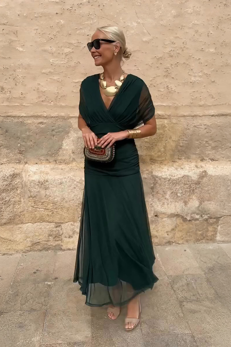Vestido Maxi Mujer Fluido Elegante
