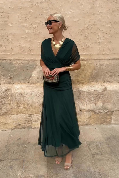 Vestido Maxi Mujer Fluido Elegante