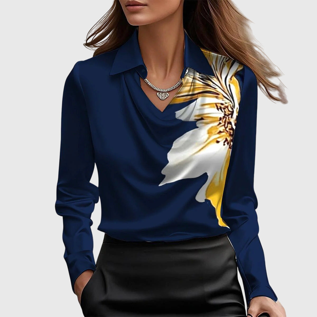 Blusa Mujer de Corte Fluido y Tejido Suave