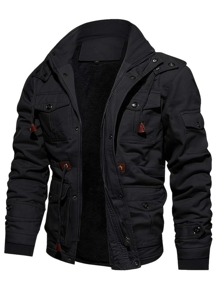 Chaqueta Hombre Forro Polar Táctica Múltiples Bolsillos - Mavetta