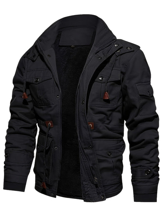 Chaqueta Hombre Forro Polar Táctica Múltiples Bolsillos - Mavetta