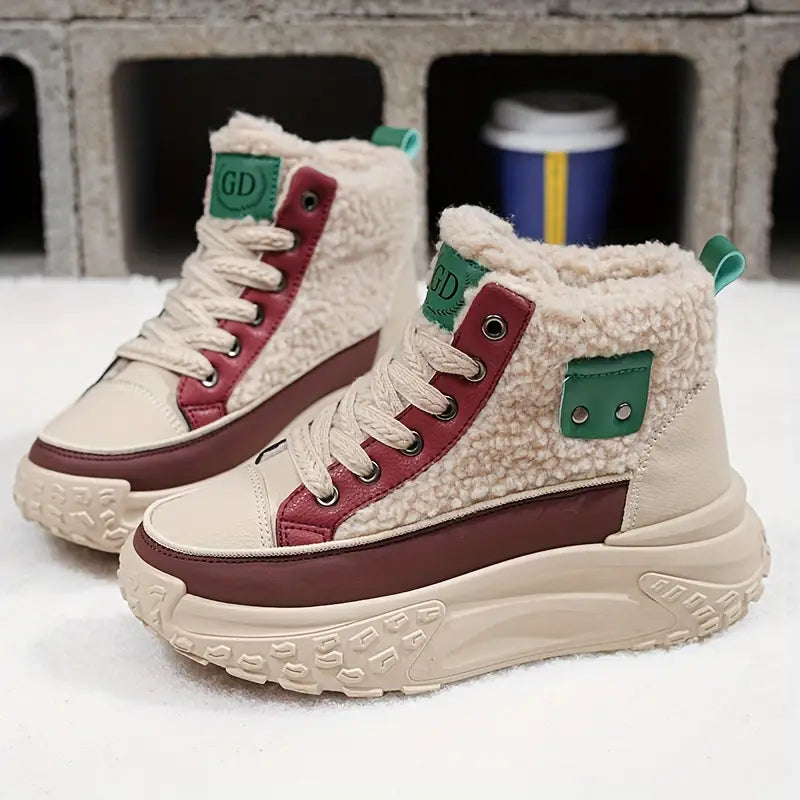 Botines Mujer de Felpa Impermeables